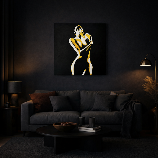 Golden Silence Art (50cm x 50cm)