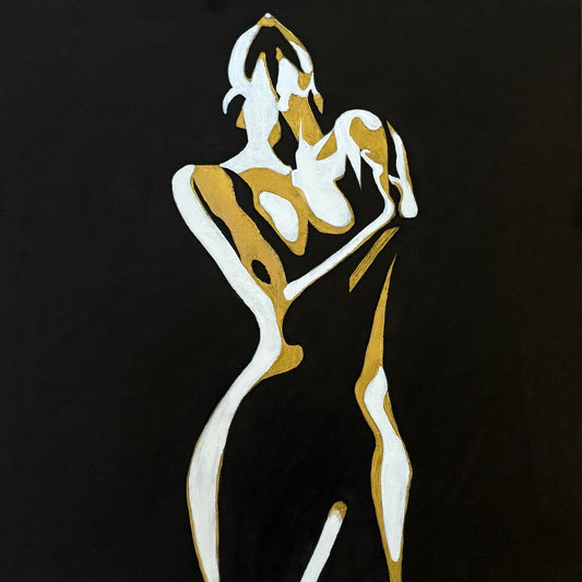 Golden Silence Art  (50cm x 50cm)